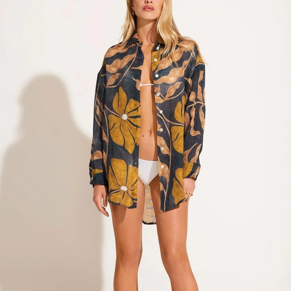 Vitamin A Floral Button-Up Shirt